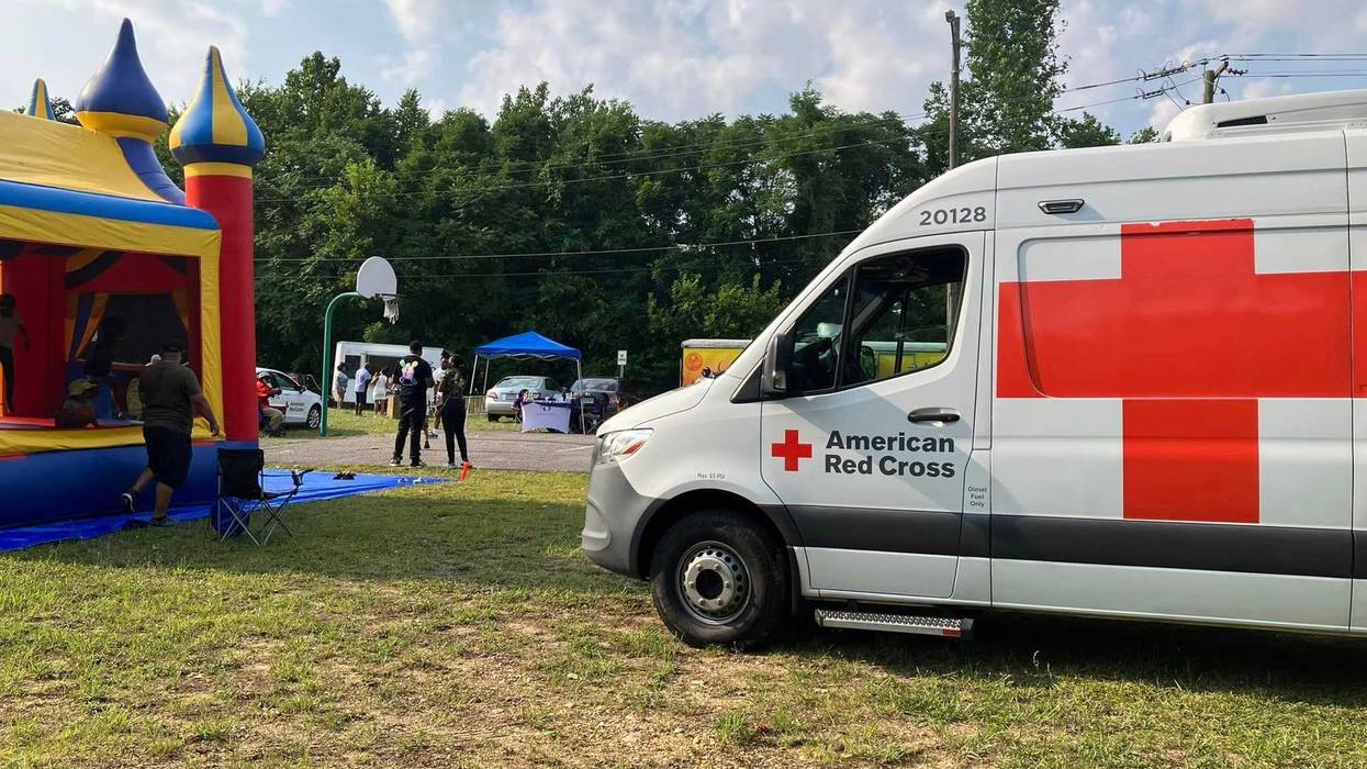 Red Cross vehicle