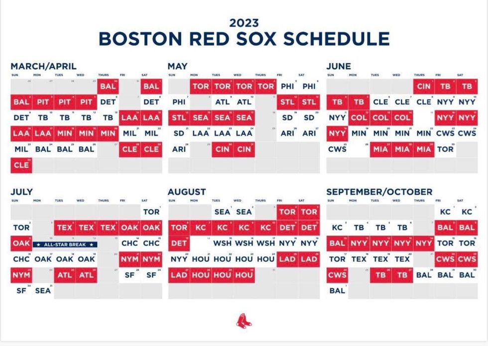 Red Sox schedule
