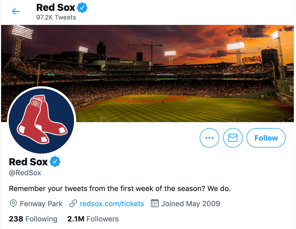 Red Sox Twitter