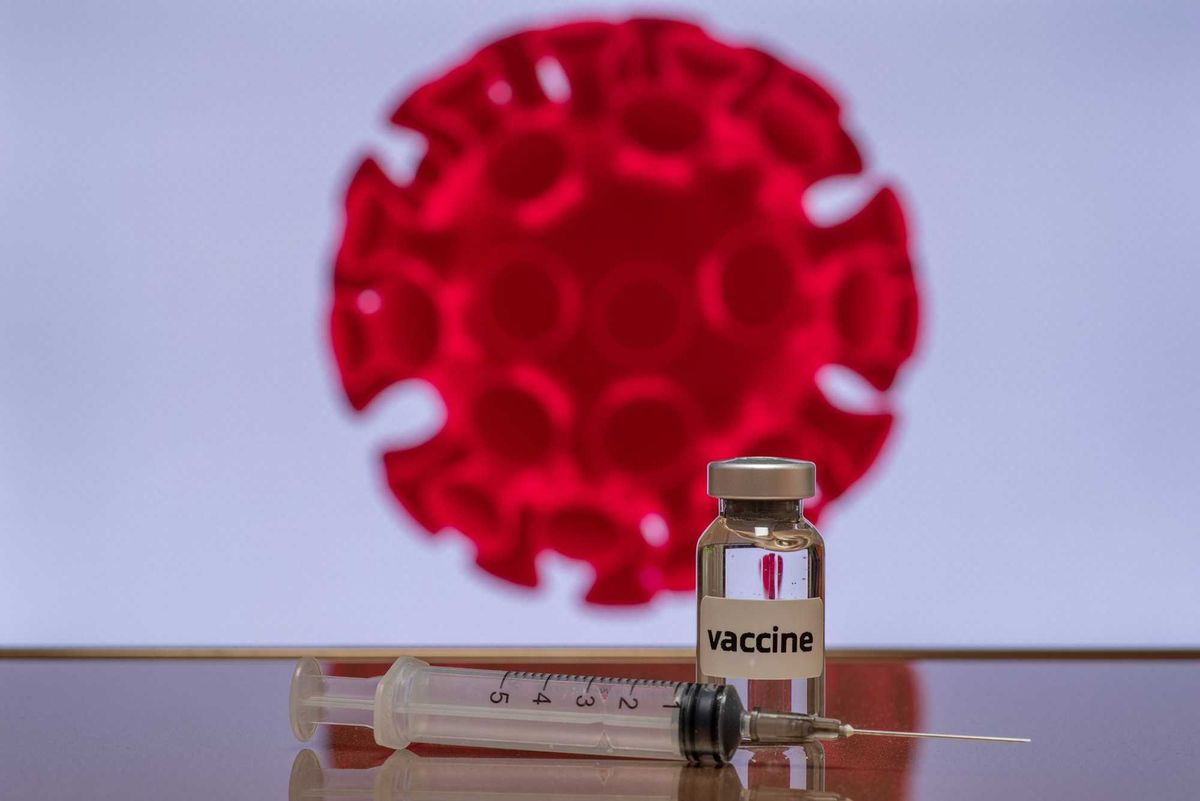 Red virus 3d model and vaccine