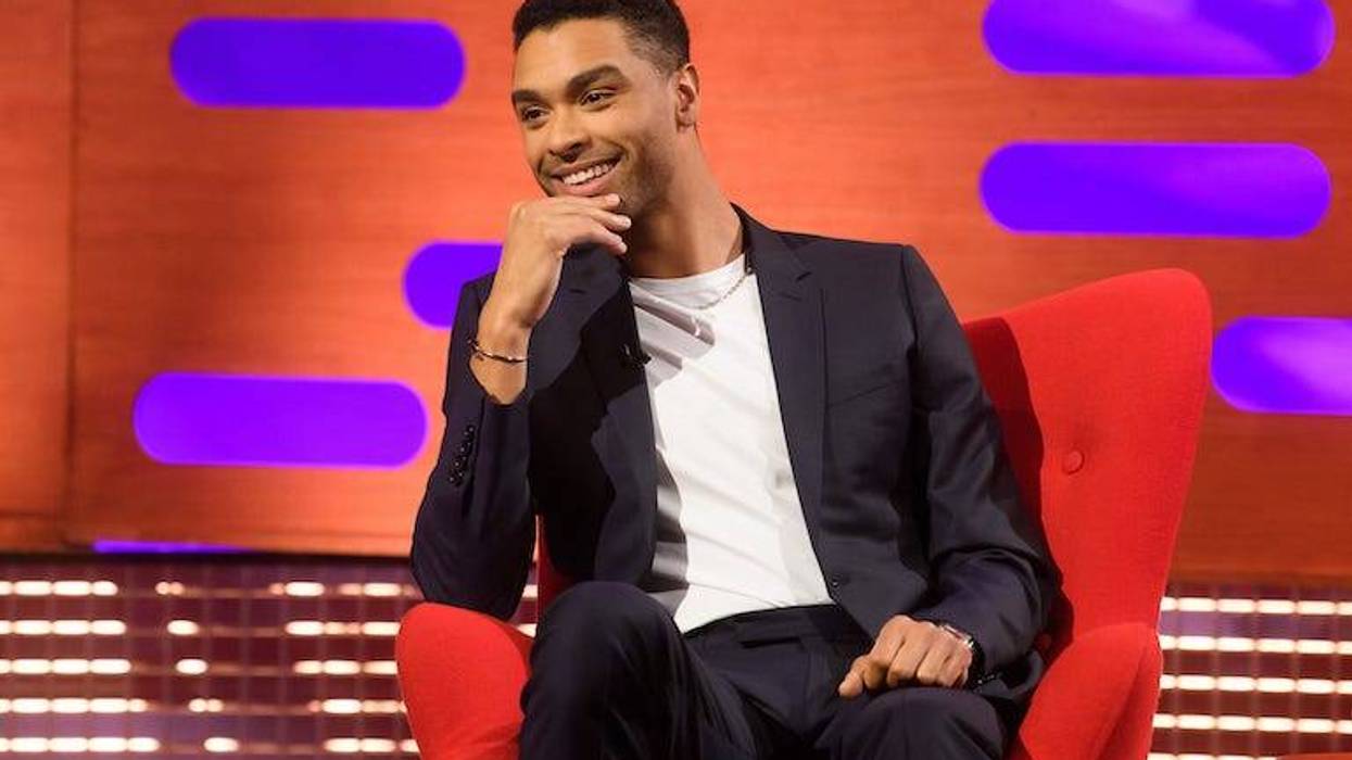 Rege-Jean Page smiling during interview