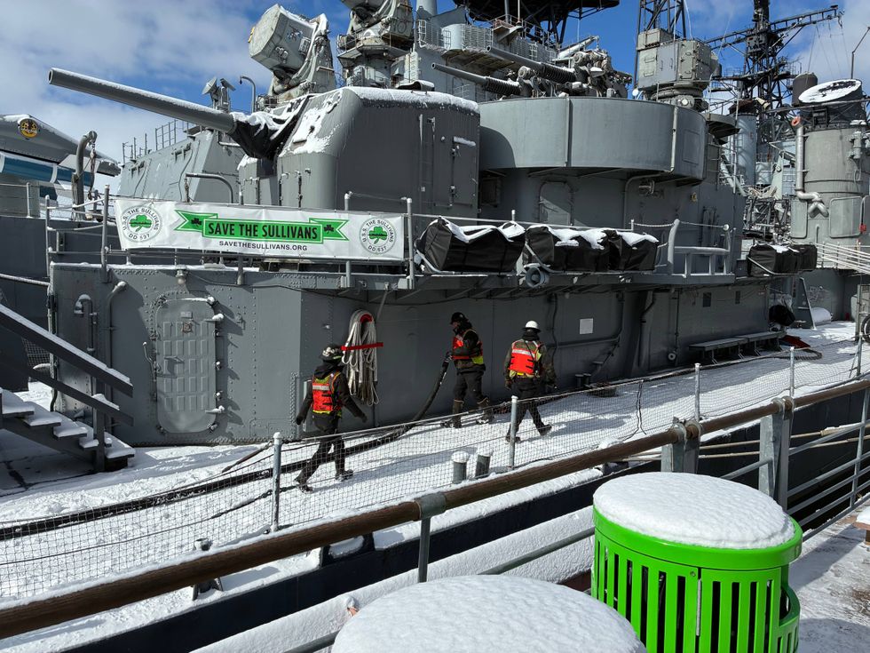 Remediation work on the USS The Sullivans
