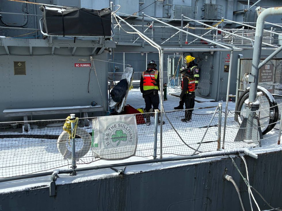 Remediation work on the USS The Sullivans