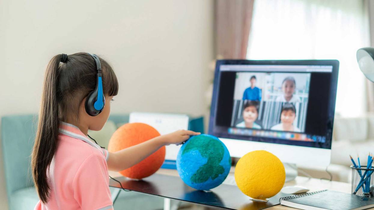 Remote learning classroom