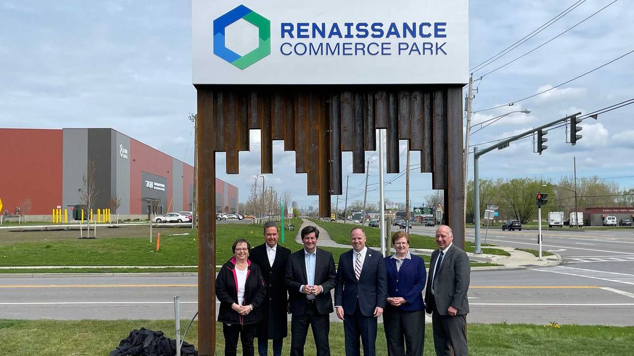 Renaissance Commerce Park sign unveil