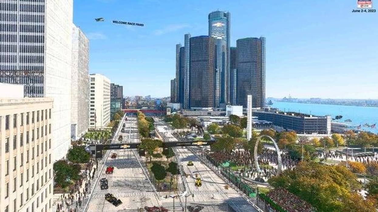 Rendering of 2023 Detroit Grand Prix