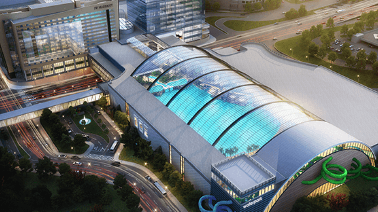 Rendering of a proposed $250 million water park at the Mall of America