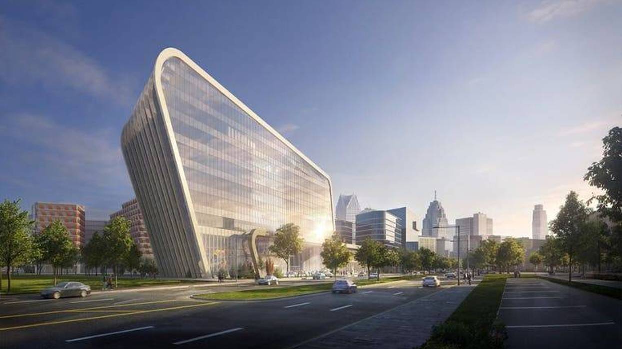 Rendering of Detroit Center for Innovation