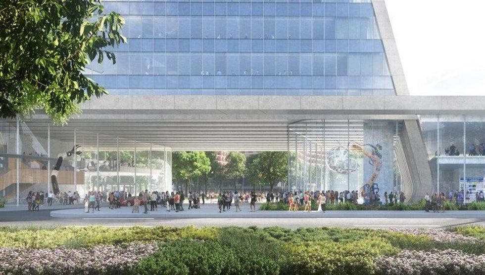 Rendering of Detroit Center for Innovation