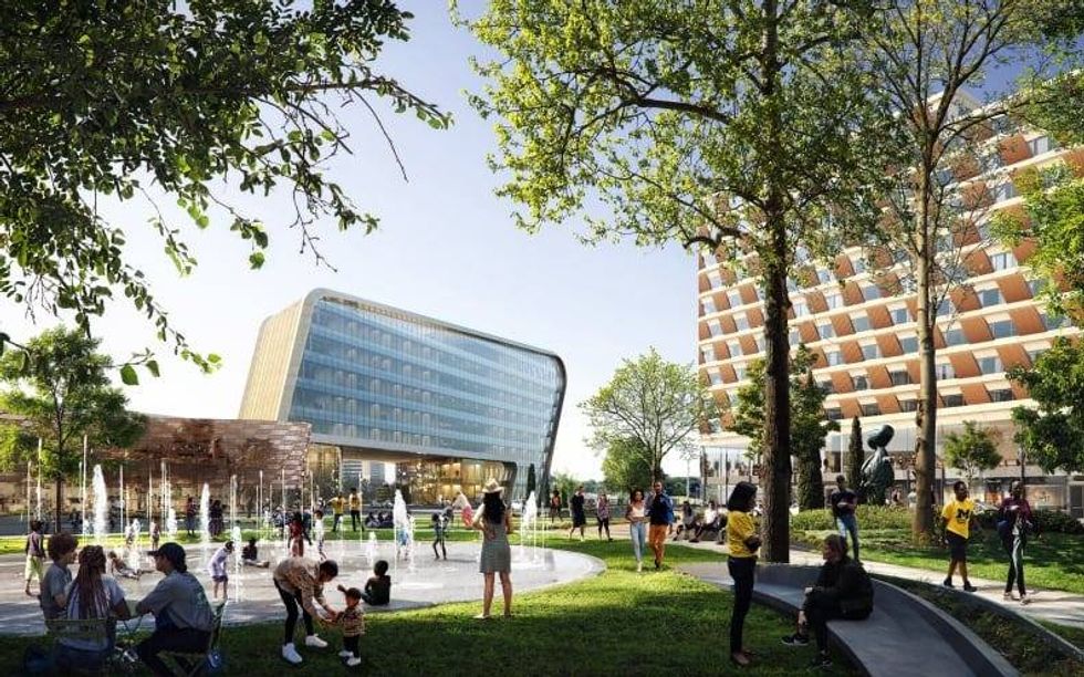 Rendering of Detroit Center for Innovation