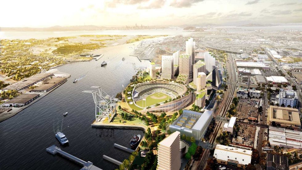 Rendering of Howard Terminal Stadium