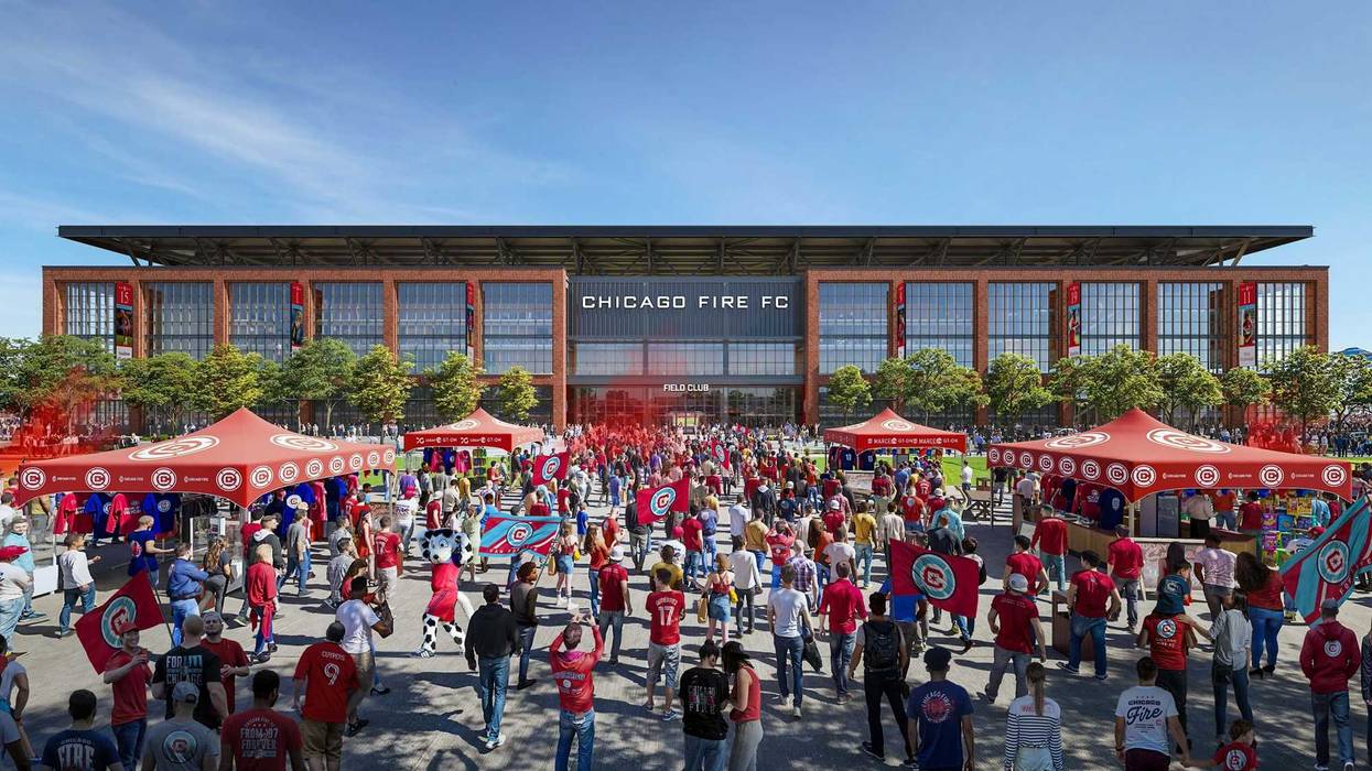Rendering of new Chicago Fire FC stadium