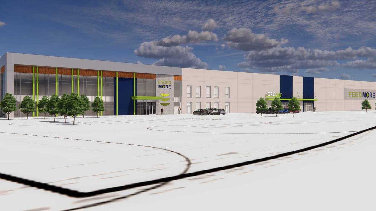 Rendering of new Feed More Building in Henrico