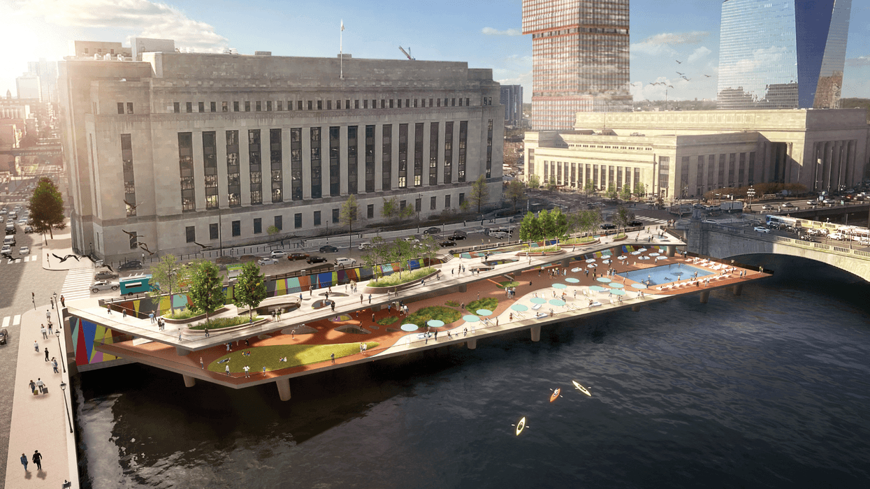 Rendering of Schuylkill River water park