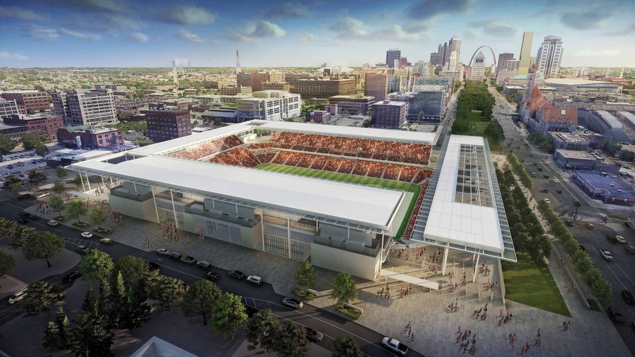 Rendering of St. Louis CITY SC stadium