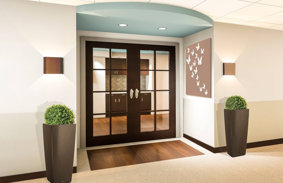 Rendering of the expanded NICU at Texas Health Presbyterian Hospital in Plano.