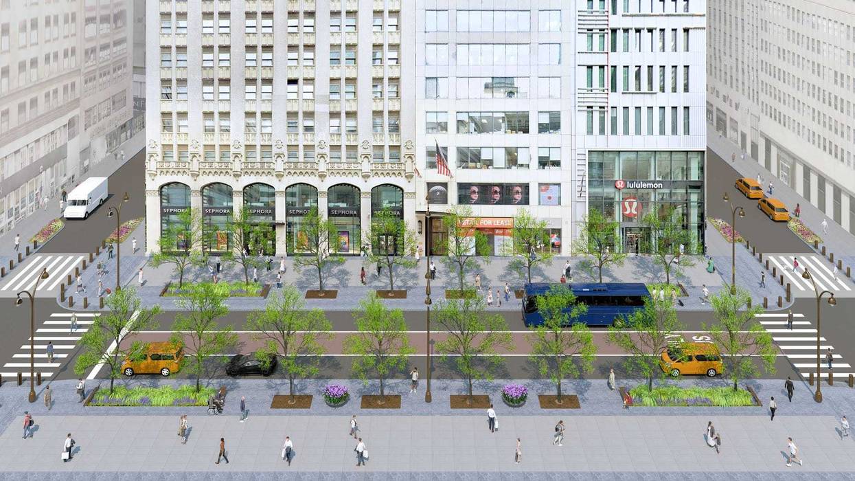 Rendering of the Future of Fifth Avenue.