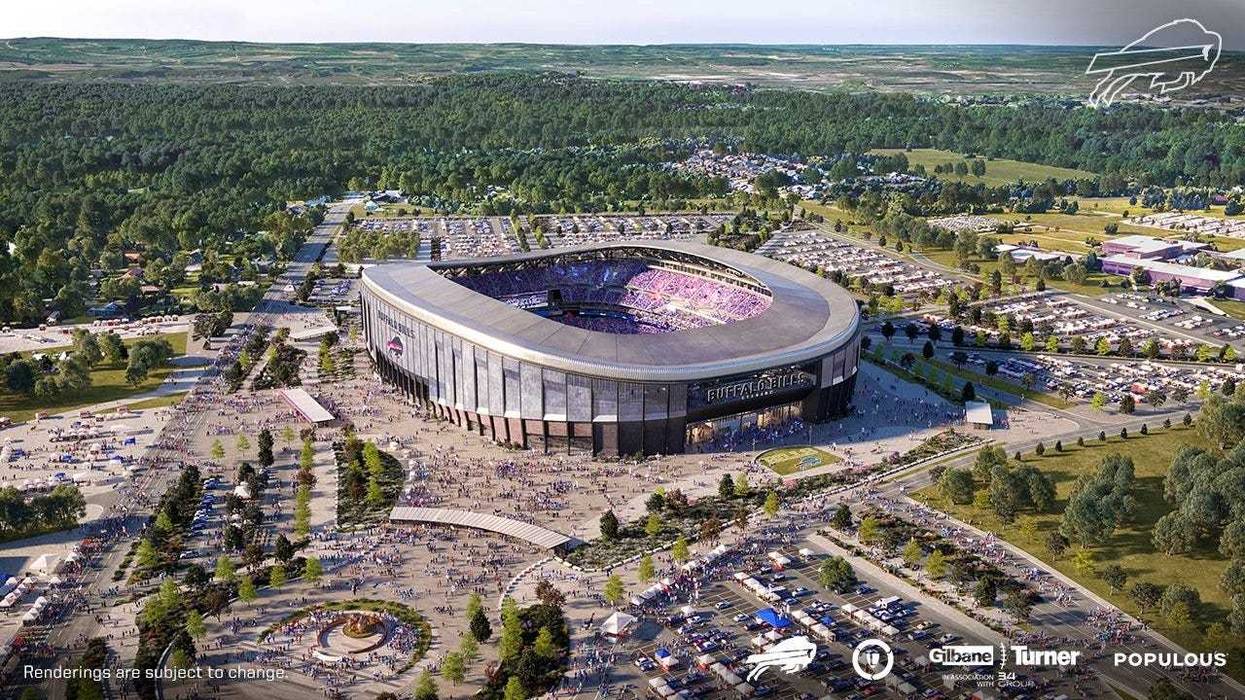 Rendering of the new Bills stadium