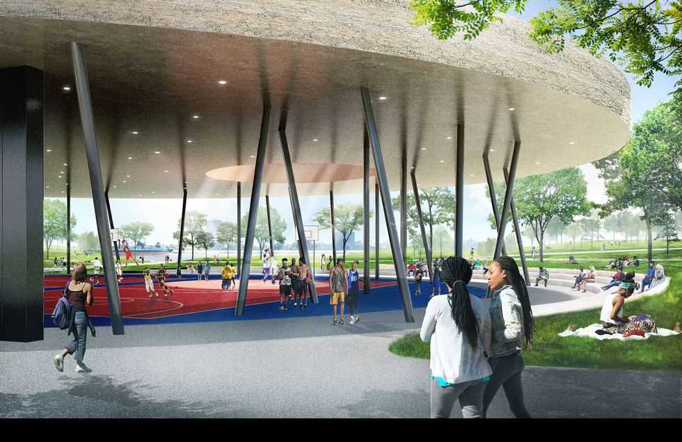 Rendering of the Sport House at Centennial Park