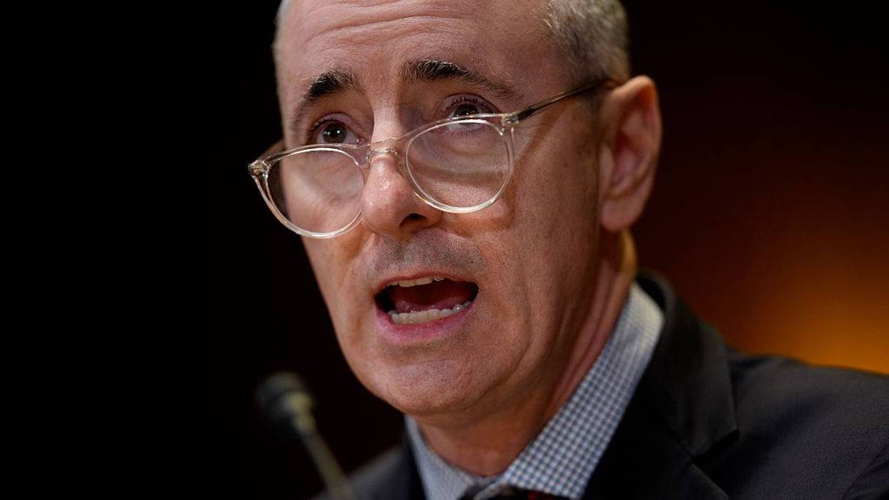 Rep. Brian Fitzpatrick (R-PA) testifies at a Senate Appropriations Subcommittee hearing on "The Abduction of Ukrainian Children by the Russian Federation" on Capitol Hill on Dec. 3, 2025, in Washington, D.C.