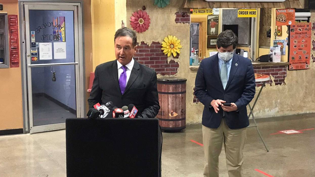Rep. Brian Higgins and Mark Poloncarz