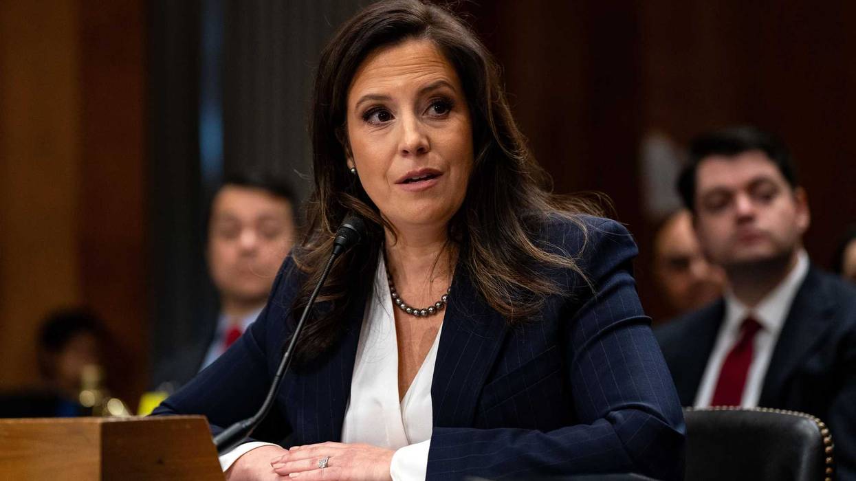 Rep. Elise Stefanik (R-NY) testifies before the Senate Foreign Relations Committee on her nomination to be Ambassador to the United Nations on Capitol Hill on January 21, 2025
