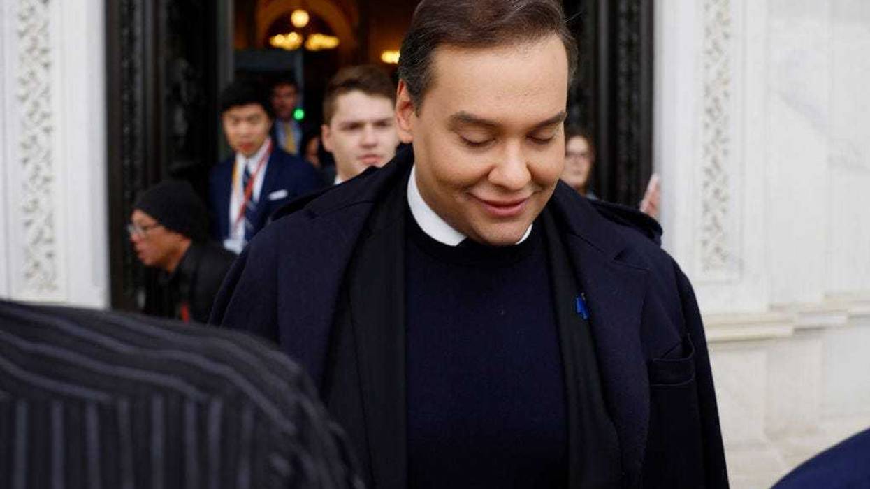Rep. George Santos (R-NY) leaves the U.S. Capitol after his fellow members of Congress voted to expel him from the House of Representatives on December 01, 2023 in Washington, DC.