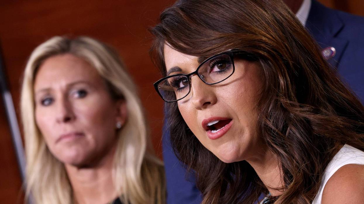 Rep. Lauren Boebert (R) (R-CO) speaks during a press conference at the U.S. Capitol June 23, 2021 in Washington, DC.