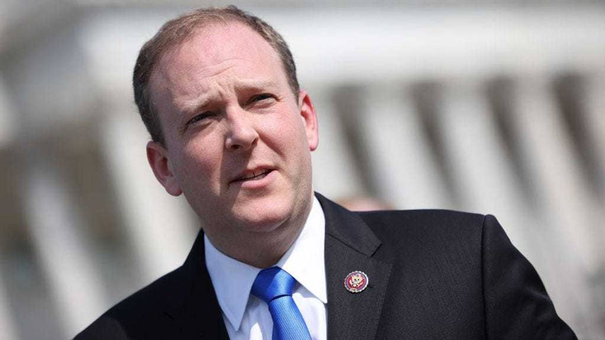 Rep. Lee Zeldin (R-NY) speaks at a press conference on the current conflict between Israel and the Palestinians on May 20, 2021 in Washington, DC.