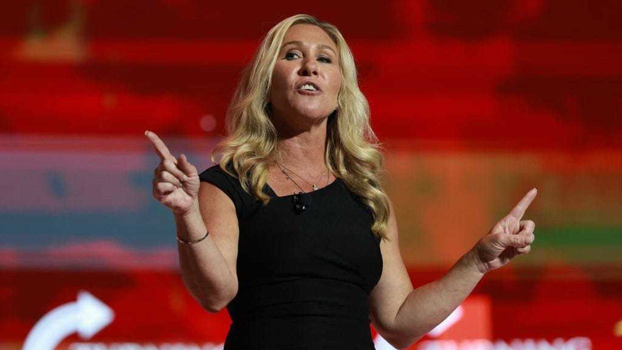 Rep. Marjorie Taylor Greene (R-GA) speaks the Turning Point USA Student Action Summit held at the Tampa Convention Center on July 23, 2022 in Tampa, Florida.