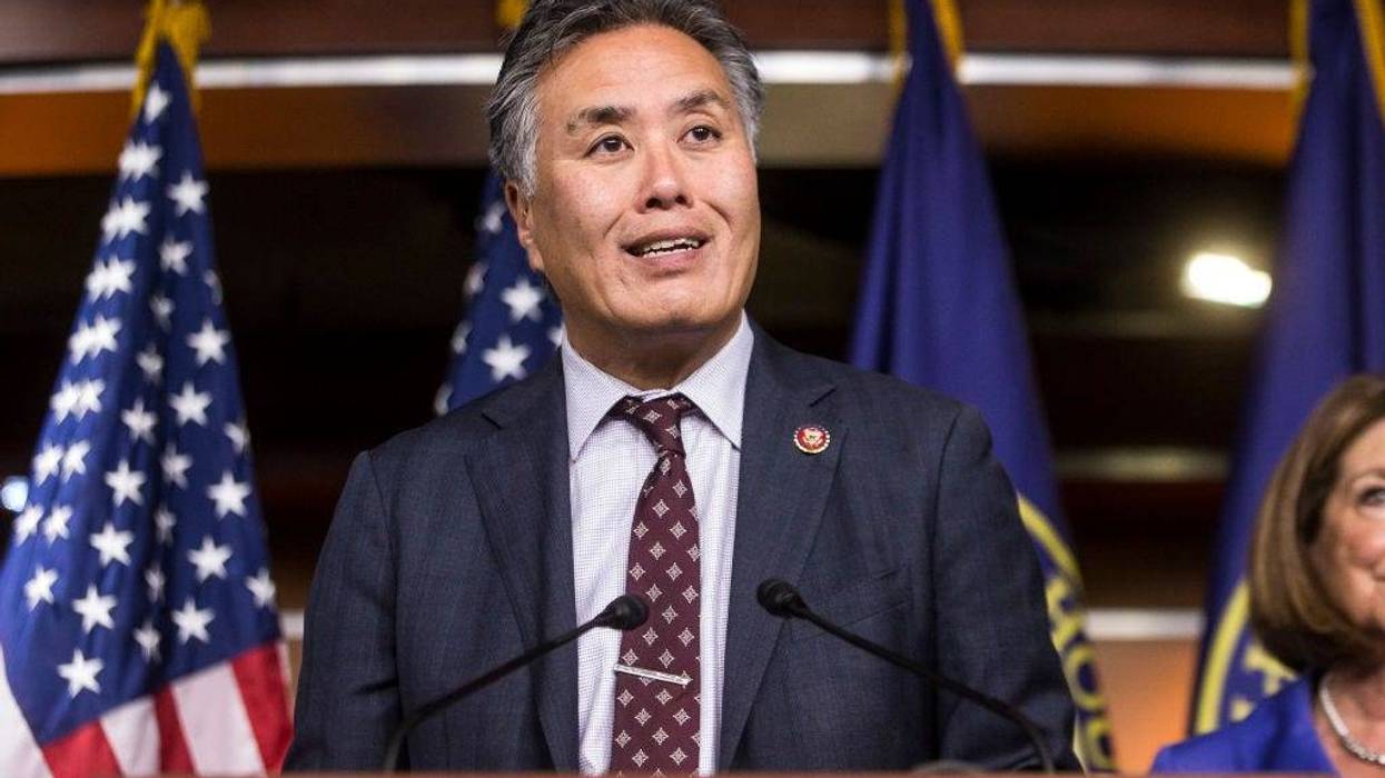 Rep. Mark Takano (D-CA) speaks during a news conference discussing the College Affordability Act on October 15, 2019 in Washington, DC