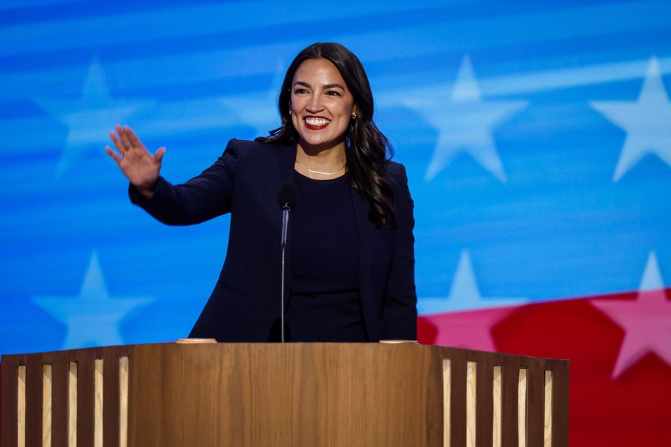 Rep. Ocasio-Cortez, once seen as an outsider in the Democratic Party, was well-received by the crowd