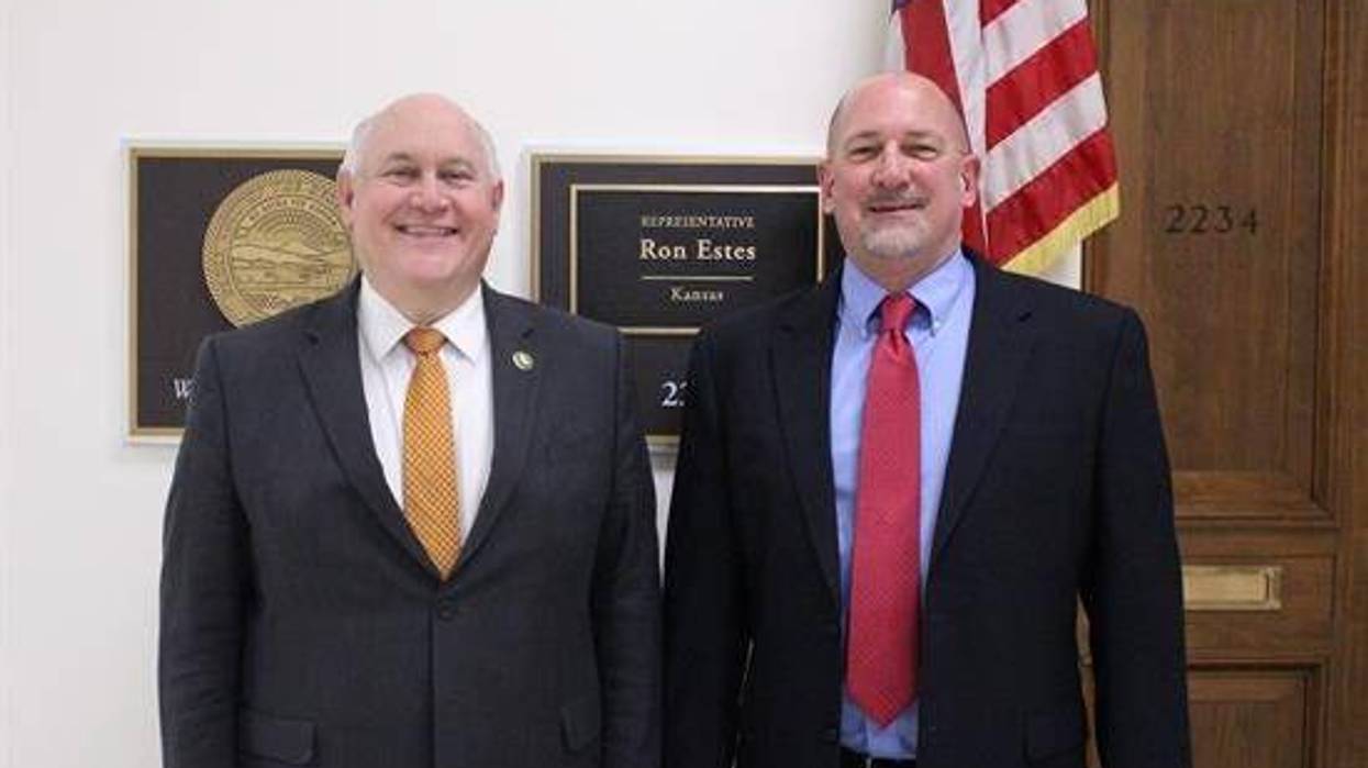 Rep. Ron Estes and Retired Col. Kevin Rainey, USAF