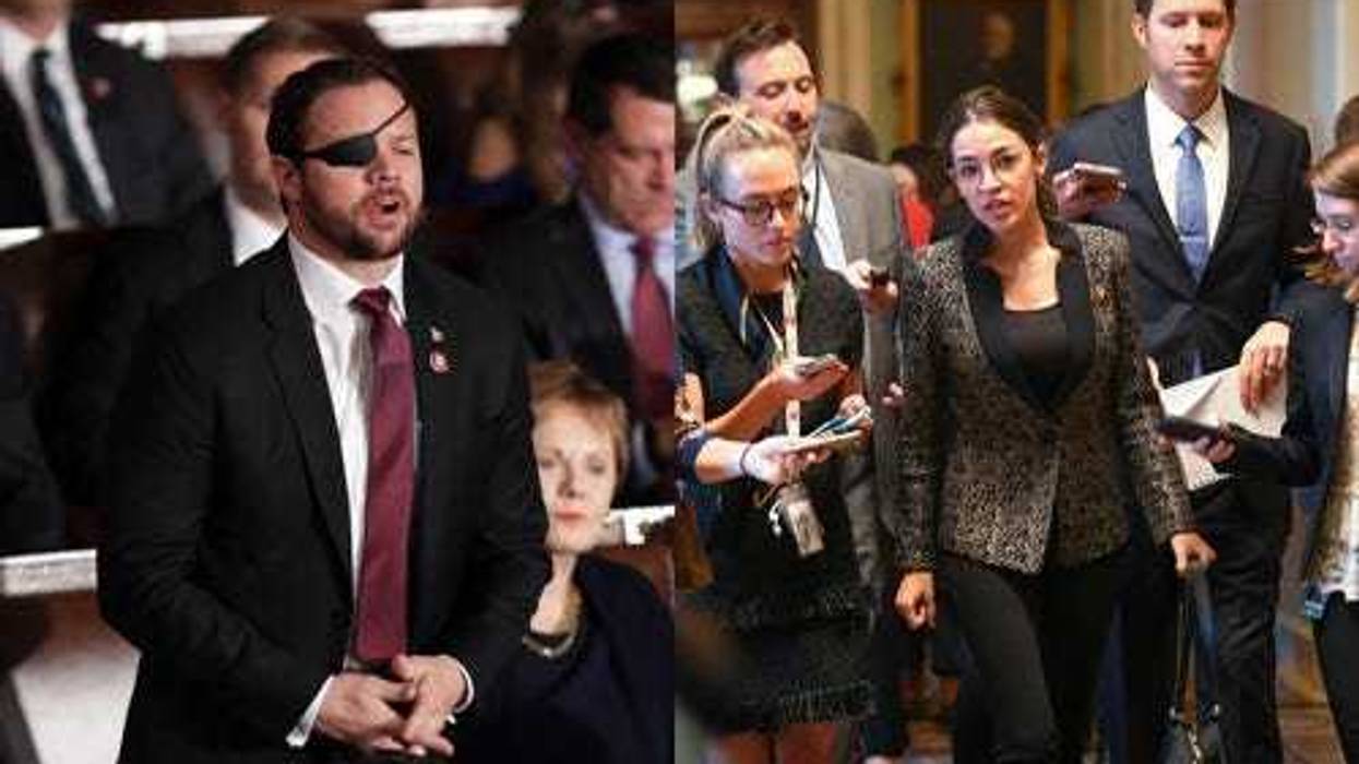 Reps. Dan Crenshaw and Alexandria Ocasio-Cortez