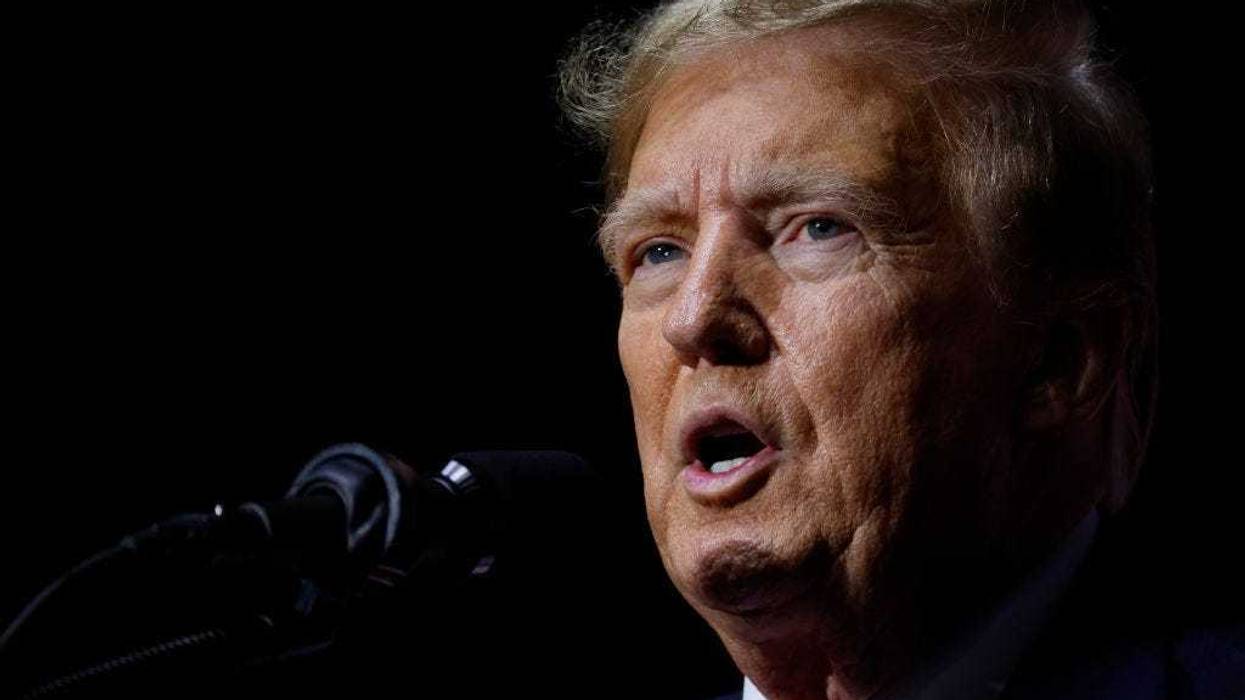 Republican presidential candidate and former U.S. President Donald Trump addresses a campaign rally at the Forum River Center March 09, 2024 in Rome, Georgia. Both Trump and President Joe Biden are holding campaign events on Saturday in Georgia, a critical battleground state, two days before the its primary elections. A city of about 38,000, Rome is in the heart of conservative northwest Georgia and the center of the Congressional district represented by Rep. Majorie Taylor Green (R-GA). (Photo by Chip Somodevilla/Getty Images)