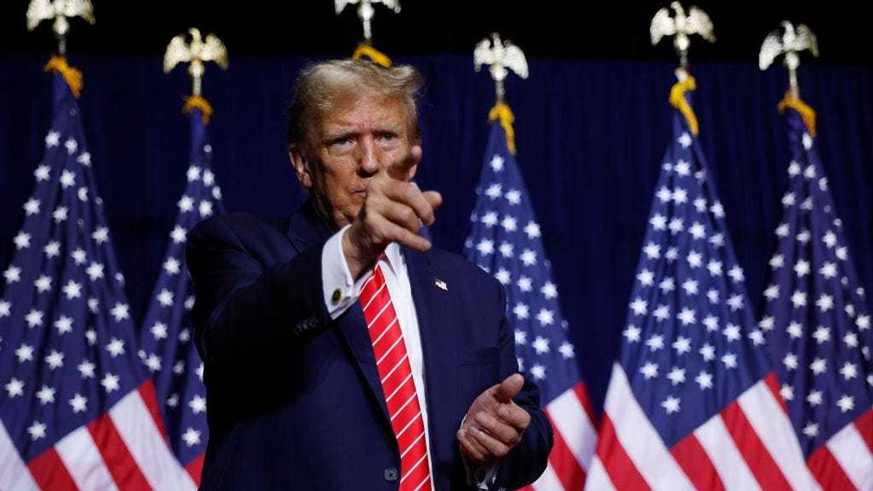 Republican presidential candidate and former U.S. President Donald Trump leaves the stage a the conclusion of a campaign rally at the Forum River Center March 09, 2024 in Rome, Georgia. Both Trump and President Joe Biden are holding campaign events on Saturday in Georgia, a critical battleground state, two days before the its primary elections. A city of about 38,000, Rome is in the heart of conservative northwest Georgia and the center of the Congressional district represented by Rep. Majorie Taylor Green (R-GA). (Photo by Chip Somodevilla/Getty Images)