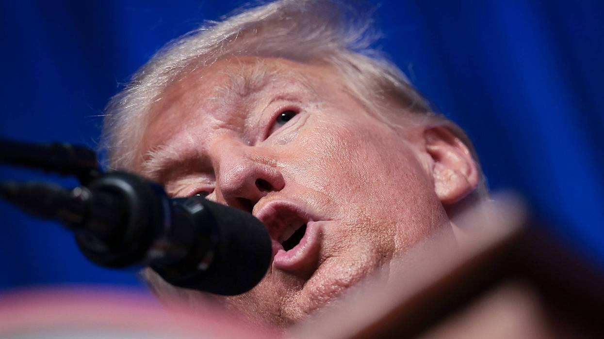 Republican presidential candidate former U.S. President Donald Trump