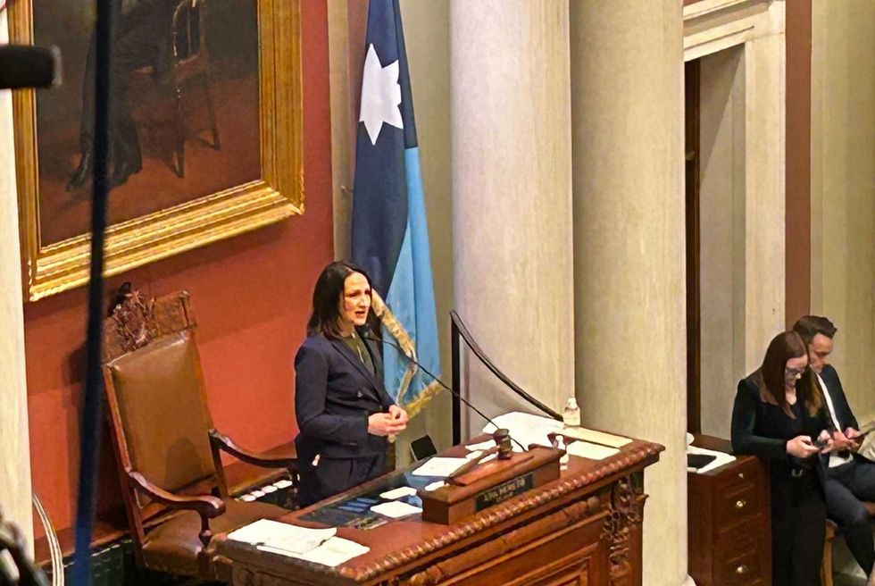 Republicans, with the DFL absent, went forward with electing Lisa Demuth (Cold Spring) as Speaker.