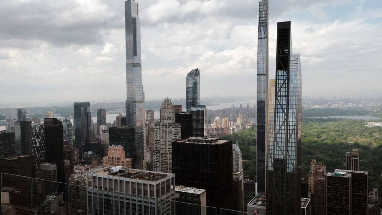 Residential luxury towers stand along nicknamed Billionaires Row, a stretch of 57th Street that holds the majority of Manhattan’s supertall luxury towers on May 16, 2022 in New York City.