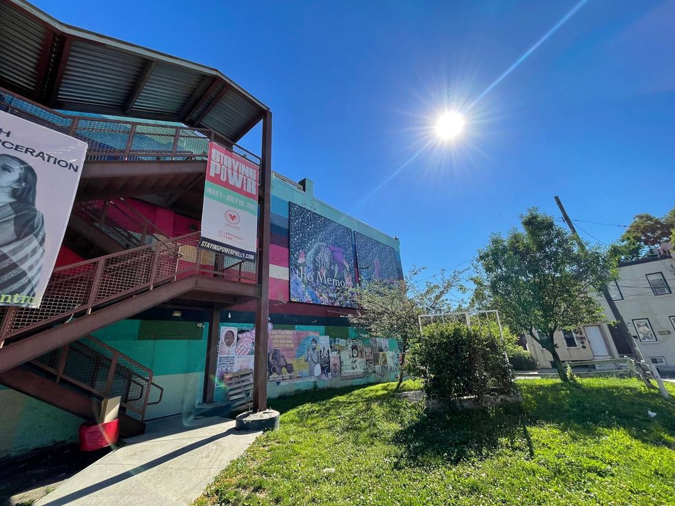 Residents have easy access to the installations of the Staying Power exhibit.