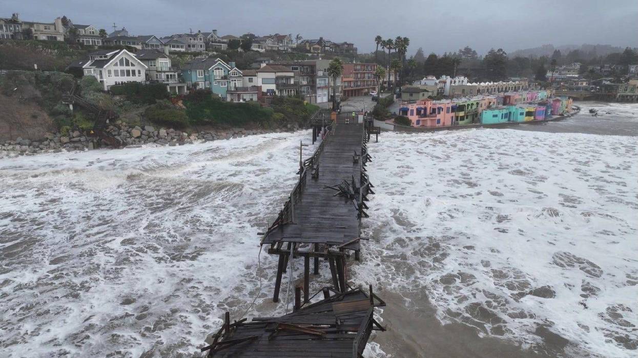Residents of Capitola in Santa Cruz County are attempting to piece their properties back together after the area was battered by the bomb cyclone Wednesday night.