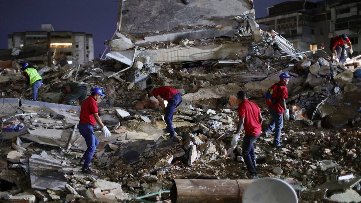 Responders search for victims after a magnitude 7.2 earthquake struck Venezuela