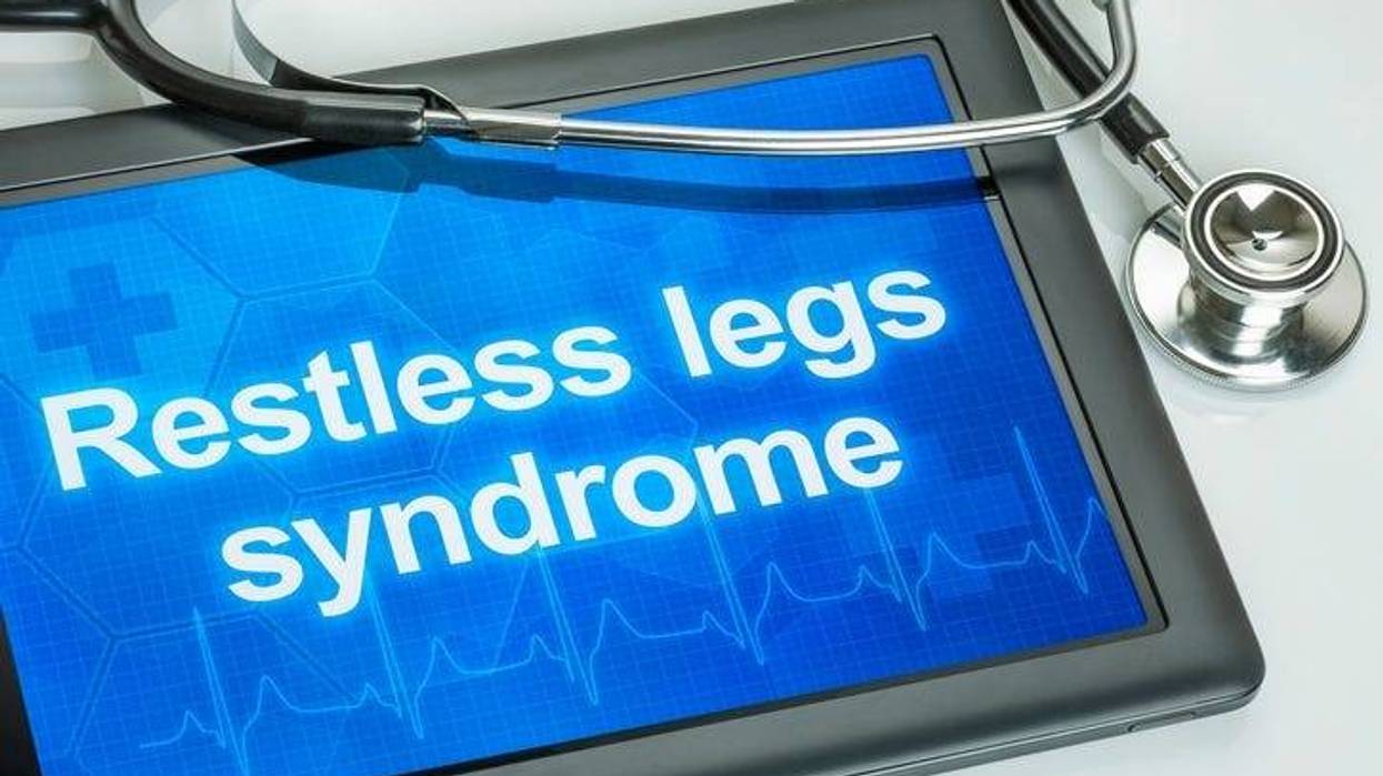 Restless leg syndrome sign.