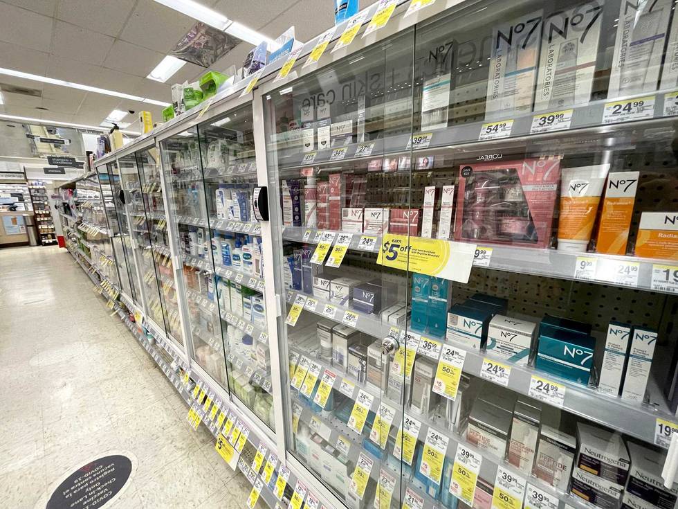 Retailers like Walgreens and CVS are losing less merchandise, but are also losing money by keeping basic toiletries like deodorant and toothpaste locked up in those plastic cabinets.