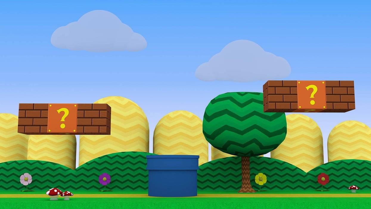 Retro video game background