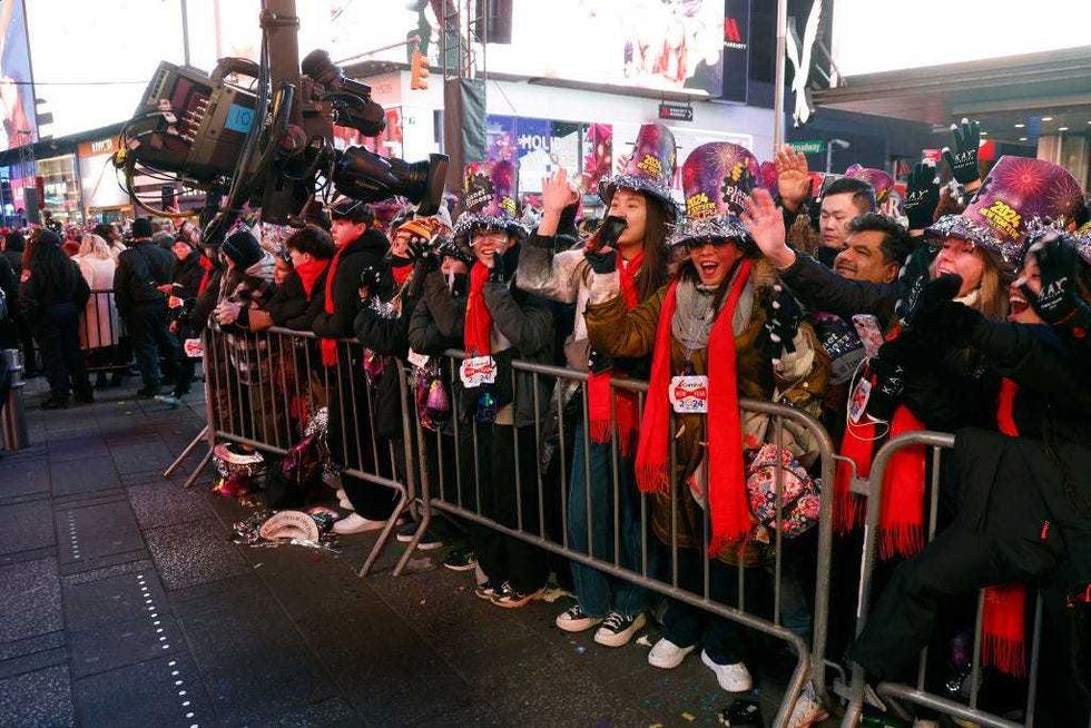 Revelers attend New Year