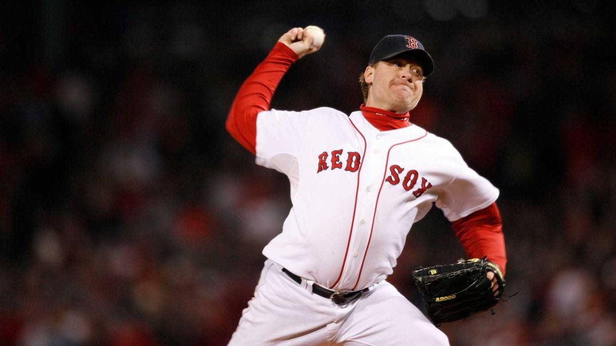 RHP Curt Schilling in World Series Game 2
