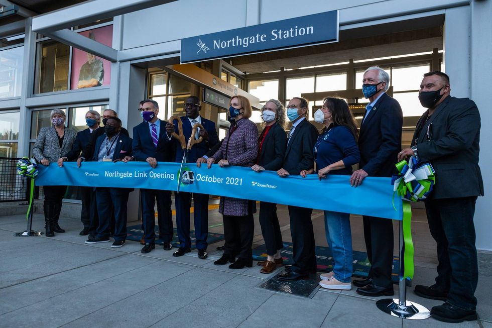 Ribbon cutting ceremony for Northgate Station
