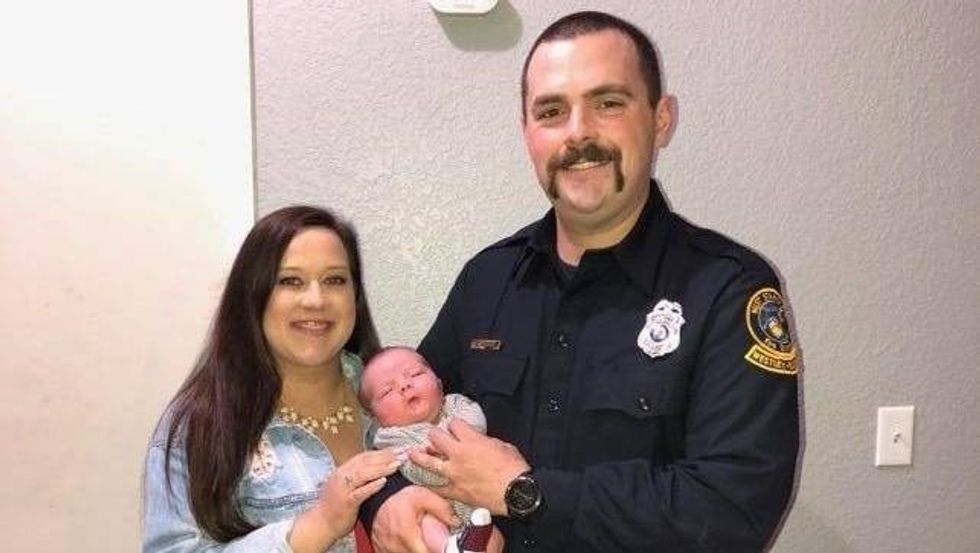 Richard and Jennifer Gerety and their son.