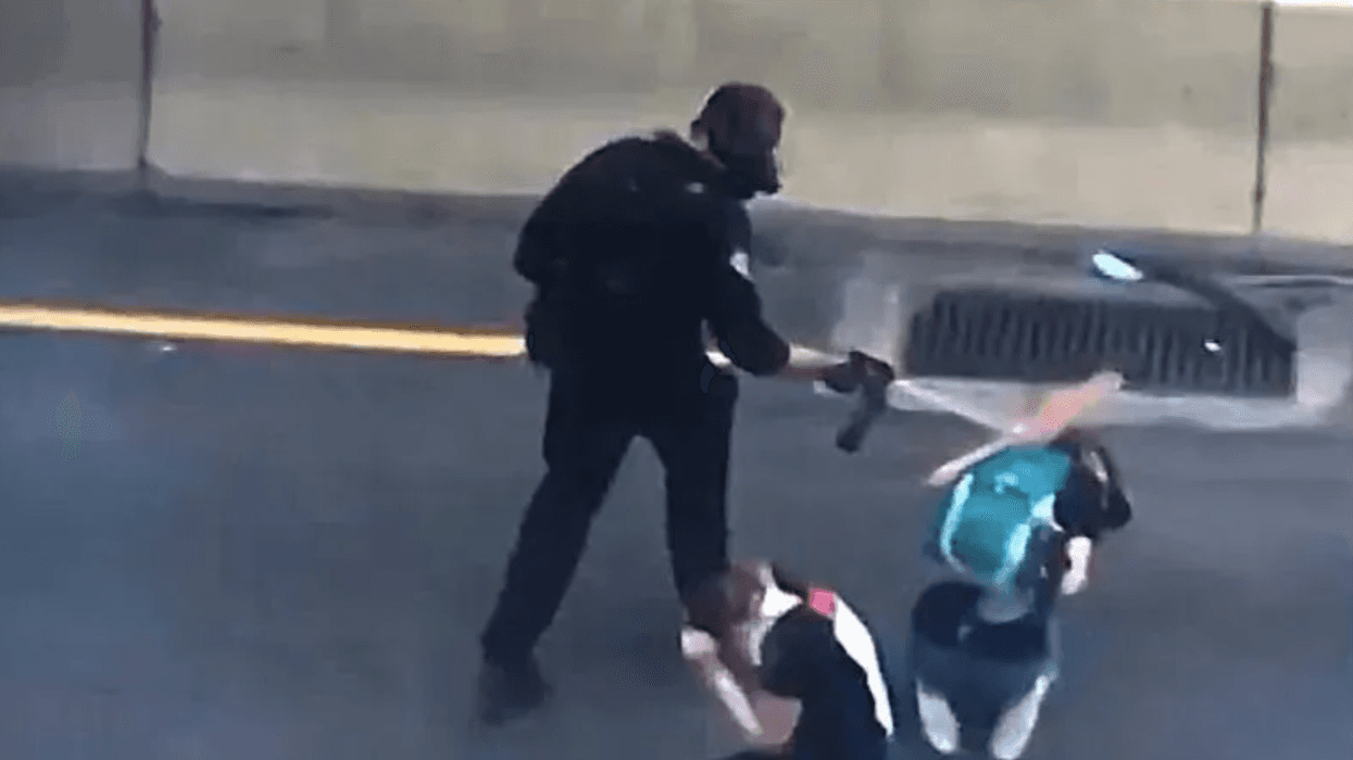 Richard Nicoletti, a former Philadelphia SWAT officer, can be seen on video pepper-spraying three protesters on June 1, 2020.